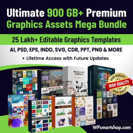 Ultimate 900GB+ Premium Graphics Assets Mega Bundle